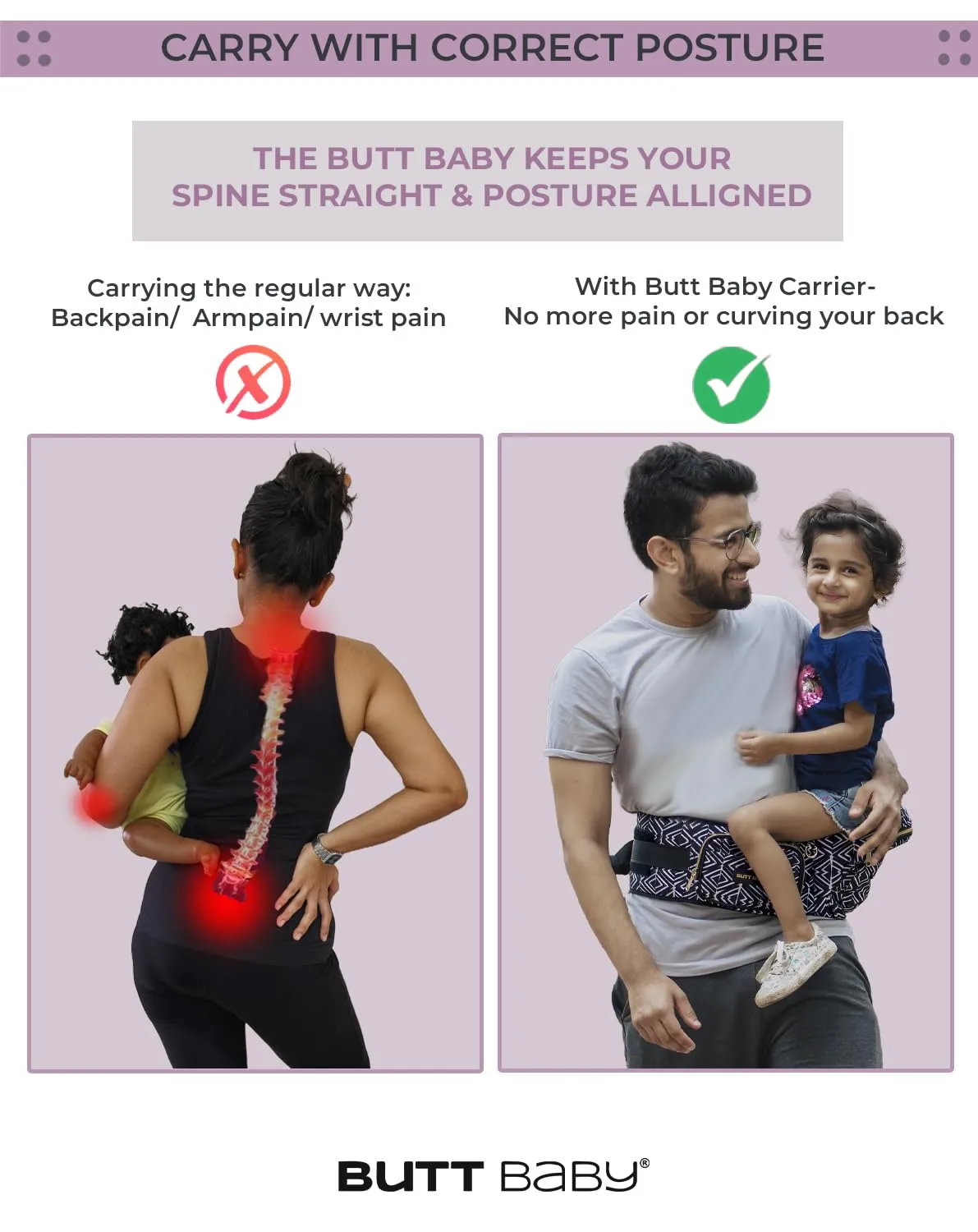Ergonomic Butt Carrier (Premium) view 4