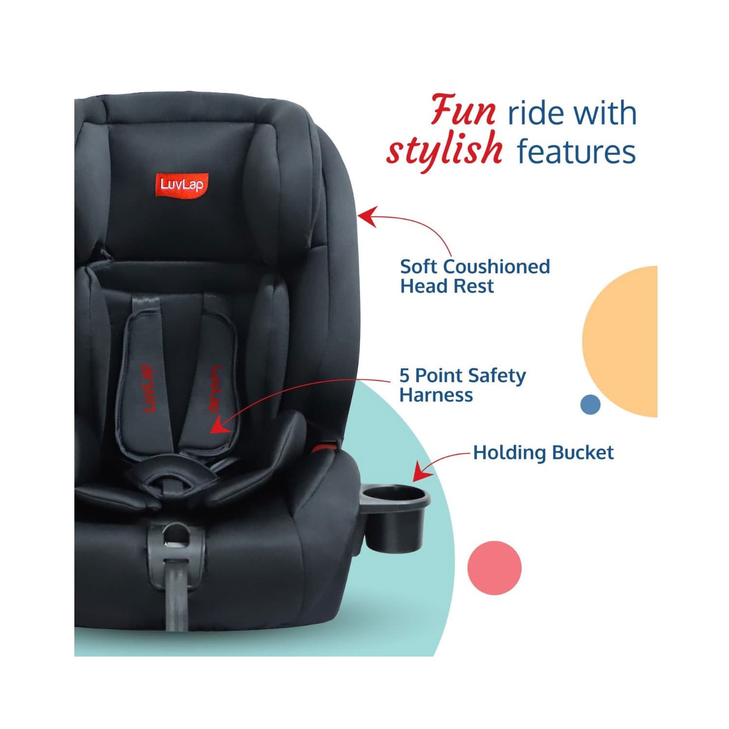 LuvLap Royal Isofix Car Seat (9 Months-12 Years) view 3