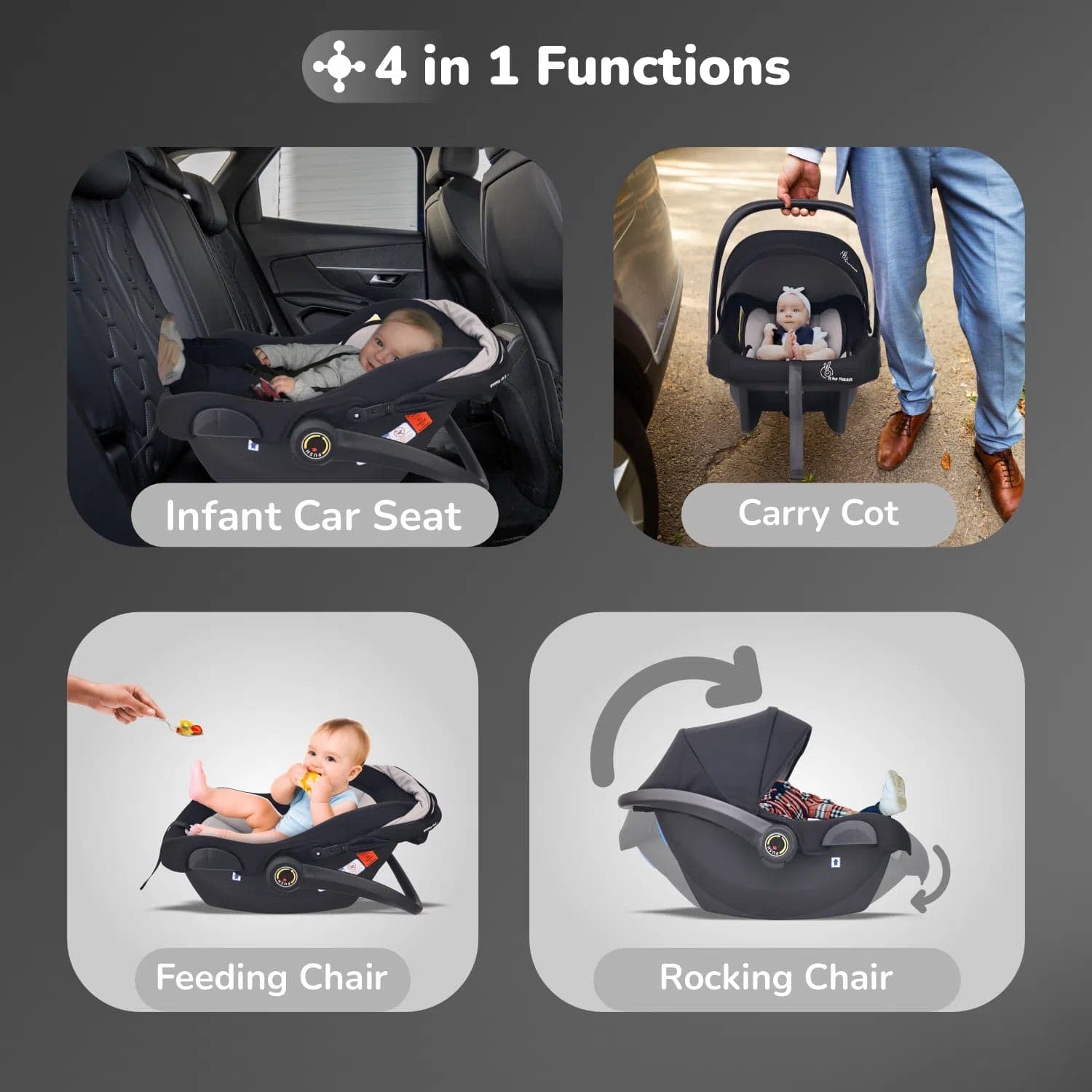 Newborn Carry Cot & Car Seat view 3