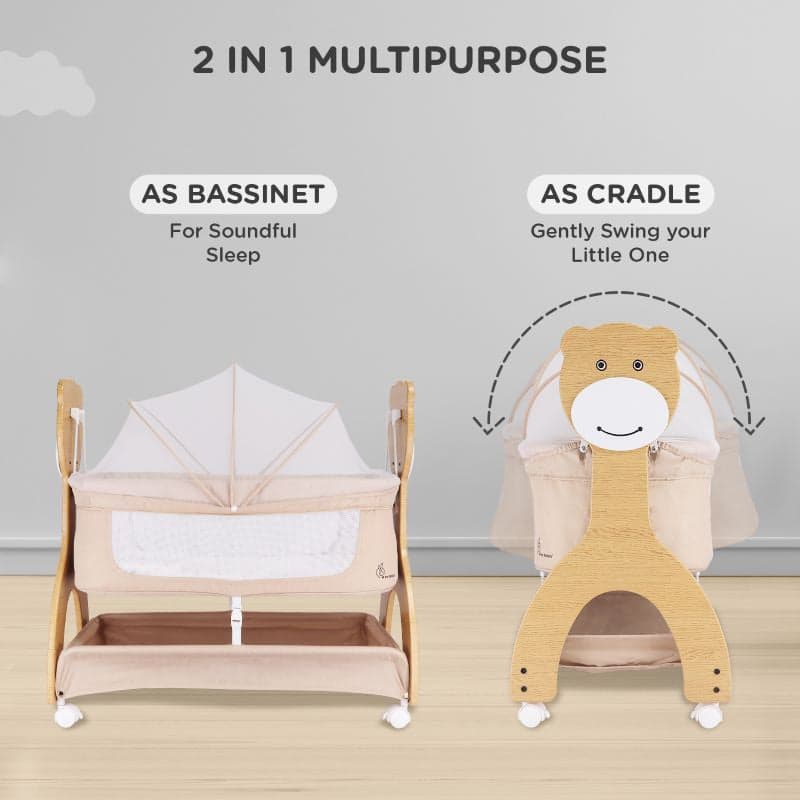 Wooden Rocking Cradle (Jhula) view 3