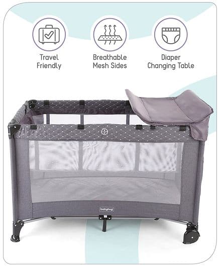Foldable Playpen & Bed view 2