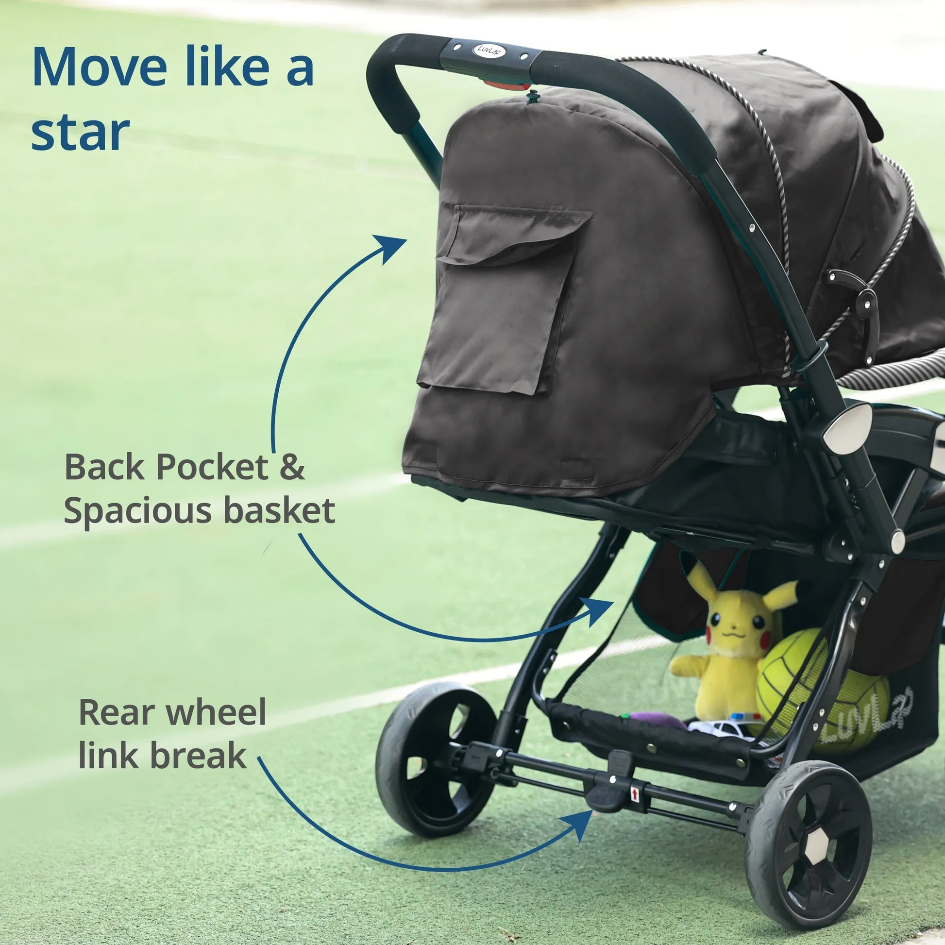 Reversible Stroller (15 kg capacity) view 4